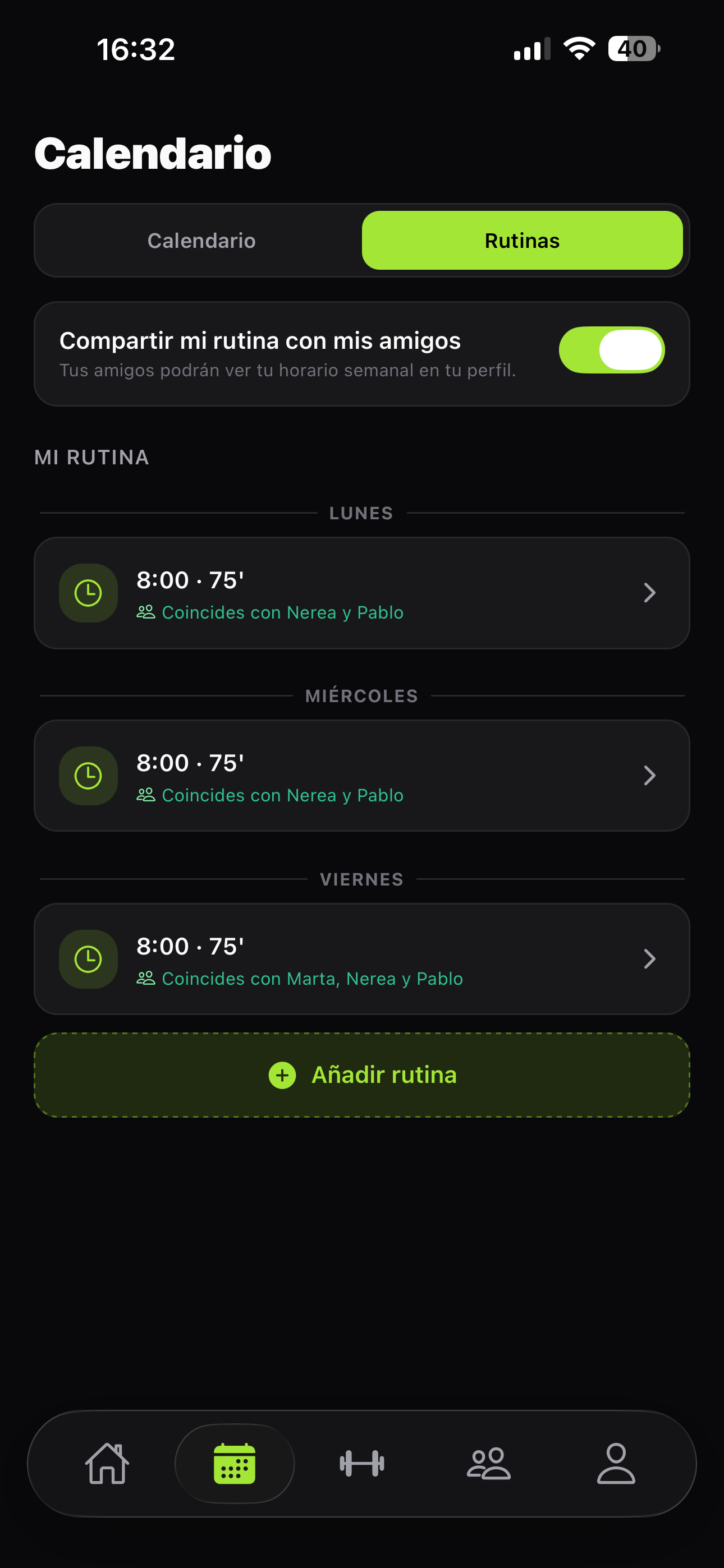 Coincidencias — Huecos que se cruzan